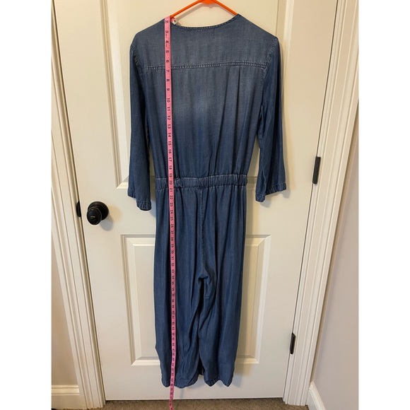 Anthropologie Cloth&Stone Chambray Kimono Jumpsuit - Picture 6 of 9
